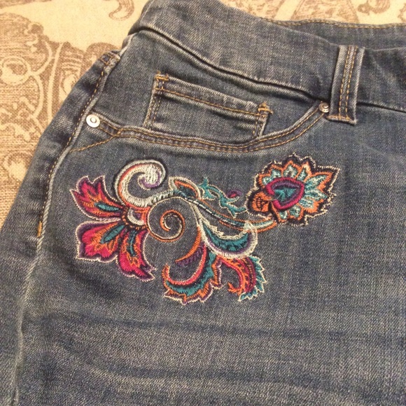chicos embroidered jeans